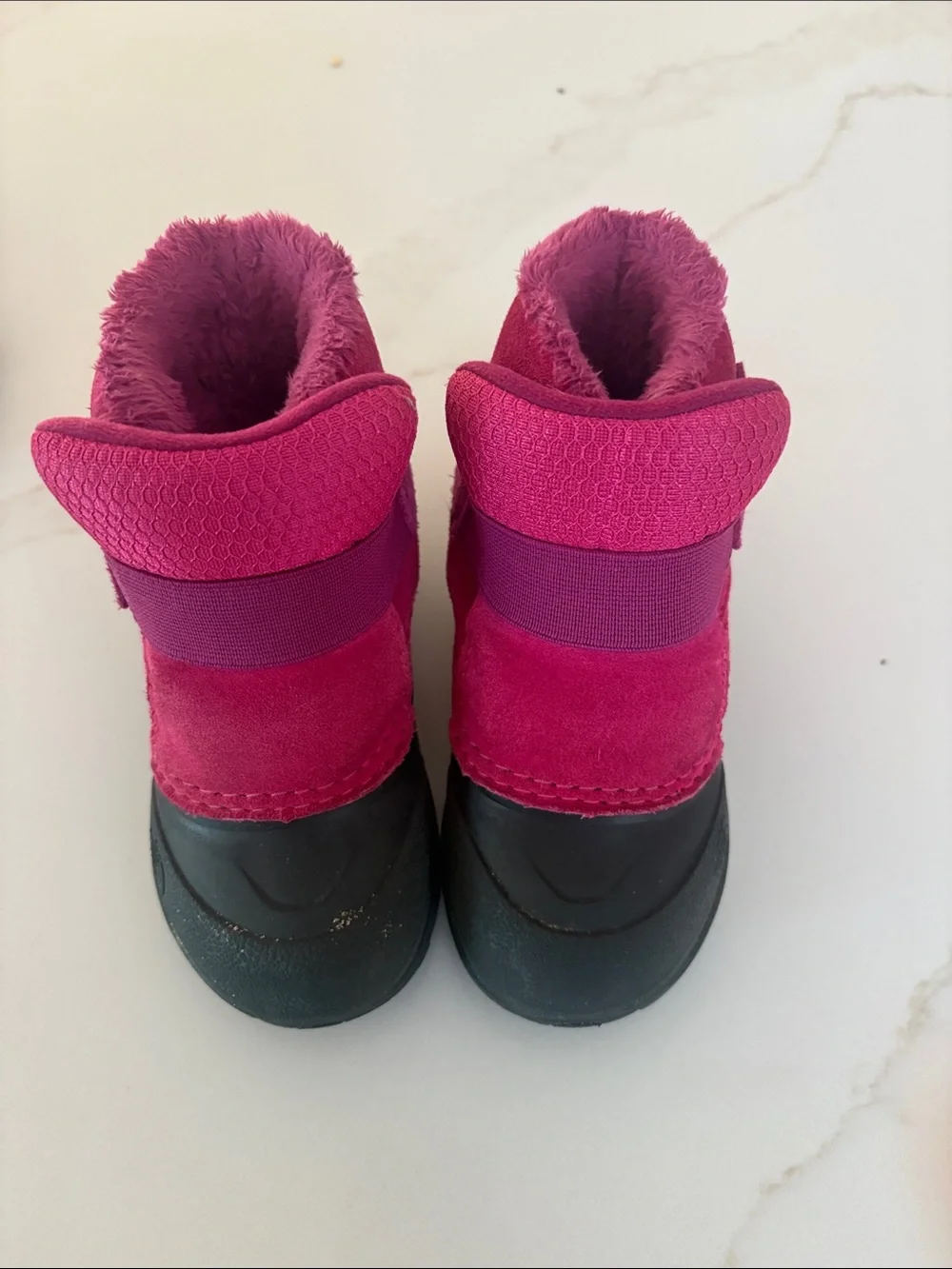 The North Face Kids Pink Waterproof Winter Boots